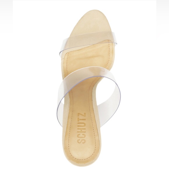 Schutz - Ariella High Stiletto Sandals (Transparent/Eggshell) - Picture 2 of 5